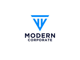 Initial Letter T Logo Icon Vector Logo Design. Usable for Business and Technology Logos.