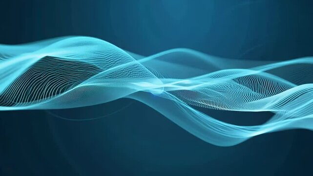 abstract information technology concept smooth waving network shapes showcased seamless loop that emphasizes modern design ultra HD 4K black polygon futuristic shape