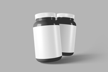 Protein Powder Jar Mockup