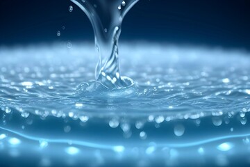 3D rendering of water in motion, creating a refreshing and dynamic background