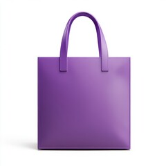 Realistic high quality purple totebag mockup isolated 