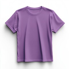 Realistic high quality purple tshirt mockup isolated