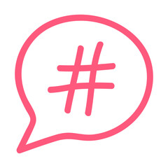Hash tag icon graphic vector design illustration