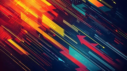 Bold and Colorful Infographic Background Design