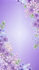 Fototapeta premium flowers on a blue background