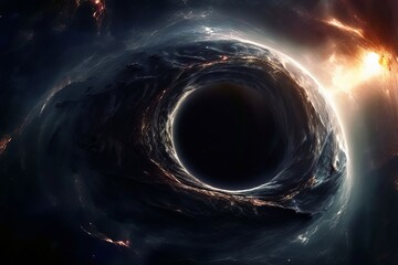 black hole leviathan a colossal creature with a black hole at it