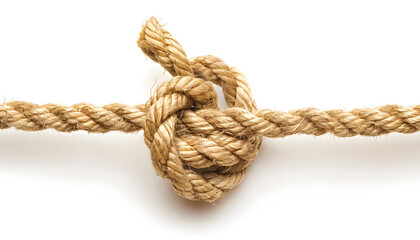 Rope Knot Isolated on White Background