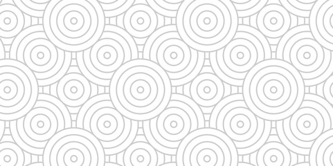 Abstract Overlapping Pattern. Seamless geometric ocean spiral pattern and abstract circle wave lines. white and gray stripe geomatics create retro line pattern background.
