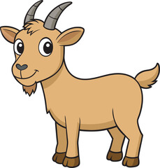 funny goat cartoon