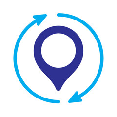 maps and navigation refresh arrow