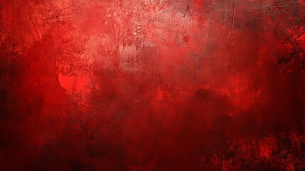 Abstract grunge decorative red background with textured brush strokes and vintage distressed pattern