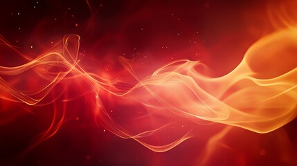 Obraz premium Abstract red background with dynamic burning lines resembling flames or streaks of light, creating a sense of energy and motion.