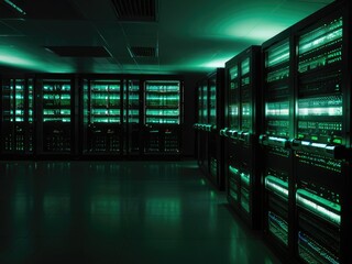 room with servers,room in the center,room in the centre,room with cables,room with optic,network server room,room with servers