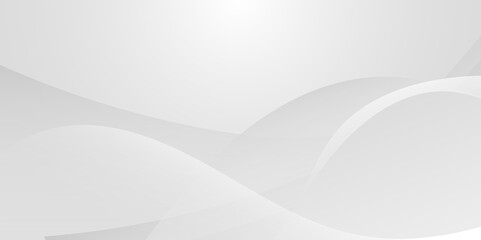 abstract white minimalist flow background. grey white abstract background geometry shine and layer element. dynamic waves effect concept of digital futuristic technology vector illustrations. 