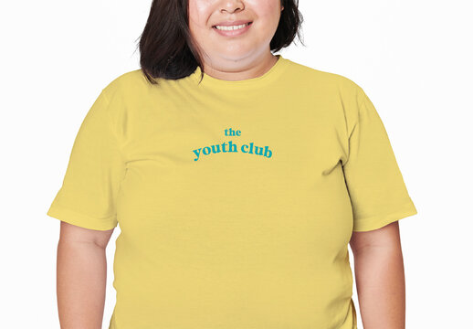 Apparel Plus Size Women Tshirt Mockup