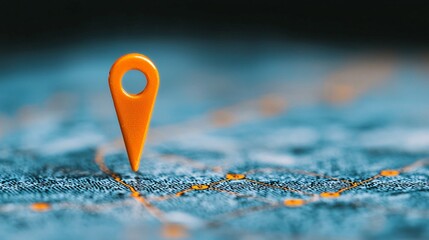 Exploring the world a close-up of a map pin highlighting a specific location to help navigate and discover new places