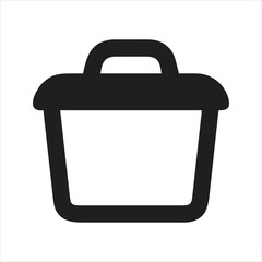 Lunchbox. Food container icon