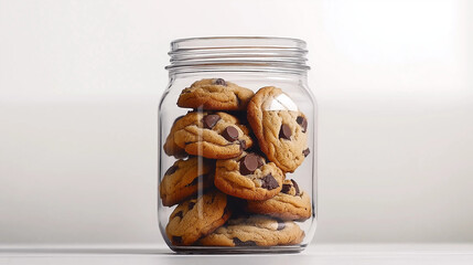 Cookie Jar Delight A Stack of Homemade Chocolatey Goodness