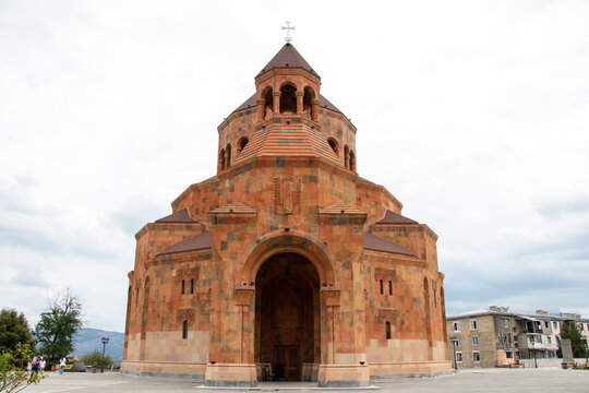 Armenian church in the city of Khankendi - Azerbaijan. Religious buildings in Karabakh.