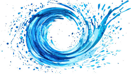 Fototapeta premium Abstract blue swirl design