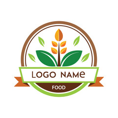 organic food logo design