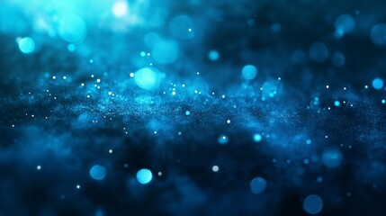 Obraz premium Luminous blue network connection with sparkling dots background. Based on Generative AI.