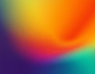 Obraz premium Blurred abstract form with a vibrant color palette, reminiscent of a sunrise or sunset, ideal for design projects