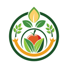 organic food logo design