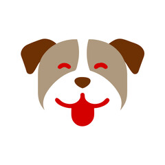 Dynamic bulldog mascot silhouette vector icon with fierce yet friendly expression. Perfect for T-shirt designs, sports team branding, and creating a strong, memorable identity.