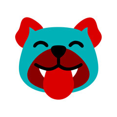 Dynamic bulldog mascot silhouette vector icon with fierce yet friendly expression. Perfect for T-shirt designs, sports team branding, and creating a strong, memorable identity.