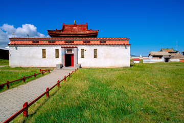 Erdene Zuu Monastery, earliest surviving Buddhist monastery in Mongolia, affiliated with Gelug sect of Tibetan Buddhism, part of Orkhon Valley Cultural Landscape, UNESCO, Ovorkhangai, Karakorum