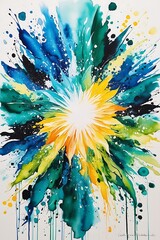 Abstract Floral Explosion