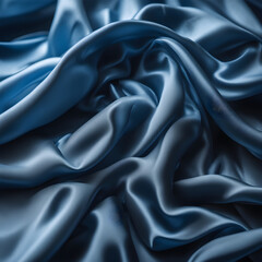 Fototapeta premium Blue silk