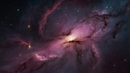 Obraz premium Whirling Galaxy with Vibrant Cosmic Colors