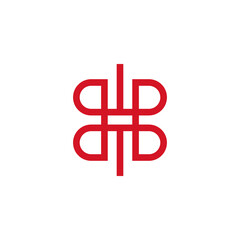 abstract BH logo design