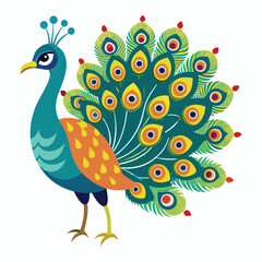 Obraz premium vector peacock