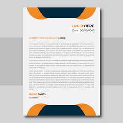 business corporate letterhead design template