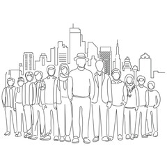 Single continuous line drawing of young happy male and female managers celebrating their job promotion together.Young startup founders and CEO raised their