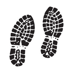 Shoe mud print. Adventure and adrenaline