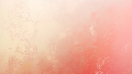 Fototapeta premium Beige bronze pink grainy gradient background pastel noise texture poster backdrop banner design, copy space.