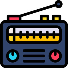Vector Icon Radio, Radios, Radio Antenna, Technology, Transistor, Communications