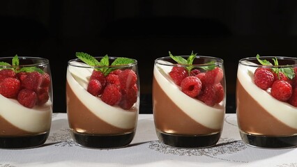 Cocktail with strawberry and mint.