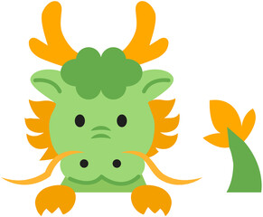 Fototapeta premium Chinese Dragon illustration 