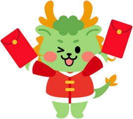 Cute Dragon mascot for Chinese new year
