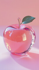 Close up of a glass apple