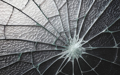 Obraz premium a cracked glass texture with delicate, natural-looking fractures throughout