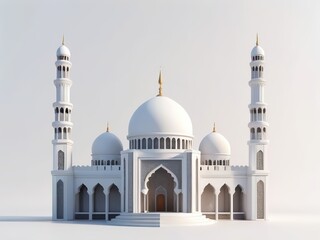 mosque 3d render 