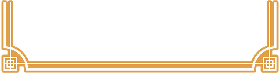 Obraz premium Chinese Corner Border