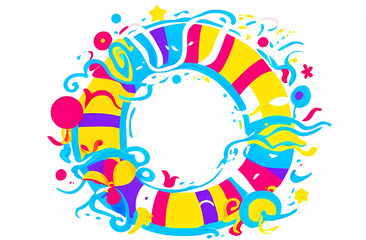 Fototapeta premium children's swimming circle