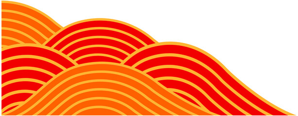 Chinese Waves Corner Ornament